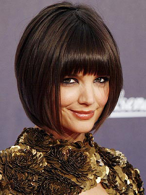 Bangs can change the bob hairstyle 